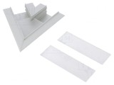 Conector Aluminiu Anodat 60&deg; Argintiu VARIO30-05