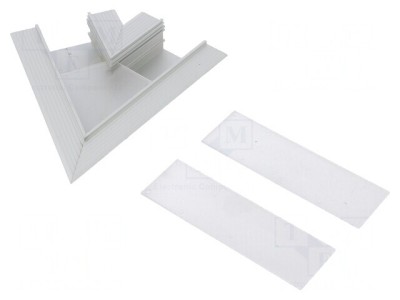Conector Aluminiu Anodat 60&amp;deg; Argintiu VARIO30-05 foto