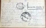 CPISTR5 Carte Postala Veche 1928 Palermo Stampila Propaganda Mussolini Cursa I Focsani
