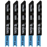 Yato YT-3442 - Set panze fierastrau pendular tija universala (U) 70 mm metal taiere dreapta fina 5 bucati