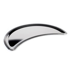 Tava semiluna din inox 53x32.5 cm