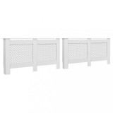 vidaXL Măști Calorifer, 2 buc, 152x19x81.5 cm, MDF, Alb, Decorativ