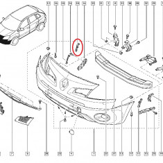 Suport bara fata Renault Koleos 2008-, suport spoiler partea dreapta Original 62224JY00A Kft Auto