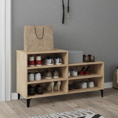Gossi pantofar, stejar sonoma, 102x36x60 cm, lemn prelucrat foto