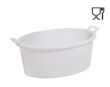 Castron de apă ICS P12145, 12 litri, 45 cm, alb, oval, cu urechi