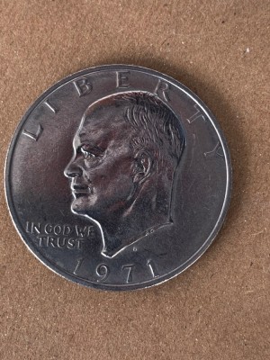 Moneda 1 Dollar 1971 D - Eisenhower Dollar foto