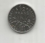 No(2) moneda-Franta 1/2 franc 1997, Europa