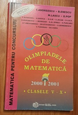 Olimpiadele de matematica clasele V-X de T. Andreescu foto