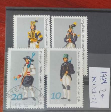 TS21 - Timbre serie DDR 1978 Mi 2318-21