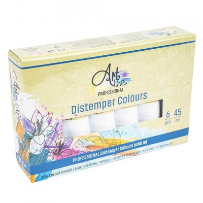 Tempera Art, ALBASTRU REGAL, 45ml, 6 buc/set - ARTLINE foto