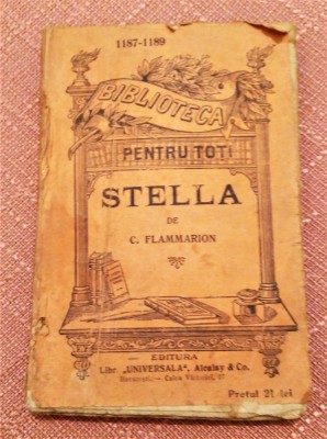 Stella. B.P.T. Nr. 1187-1189 Editura Alcalay, 1929 - C. Flammarion foto