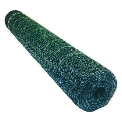 Plasa rabitz zincata plastifiata, culoare verde, 1x25 metri, ochiuri 25 mm, grosime 1 mm, 240409 foto