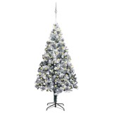 VidaXL Brad de Crăciun artificial cu 300 LED Verde 180 x 115 cm 3396961
