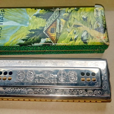 C797-Muzicuta dubla veche ECHO M. HOHNER Germany stare buna.