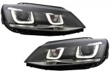 Faruri 3D LED compatibil cu VW Jetta Mk6 VI (2011-2017) GTI U Bi-Xenon Design RHD