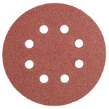 Discuri abrazive 125mm K100 5buc.cu 8 gauri GRAPHITE 55H942 HardWork ToolsRange