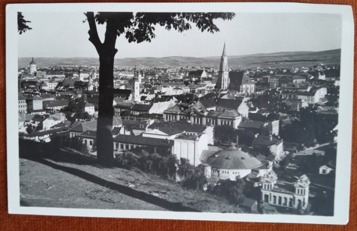 Carte postala, Cluj, vedere generala, perioada interbelica