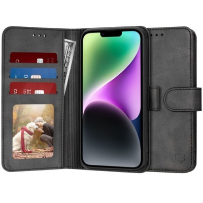 Husa pentru iPhone 14 - Techsuit Diary Book - Black foto