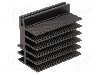 Radiator extrudat, aluminiu, 50mm x 30mm, neagra, FISCHER ELEKTRONIK - SK481-50-SA