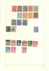 Germania.Lot peste 1.060 buc. timbre+ 13 buc. colite stampilate GL.20