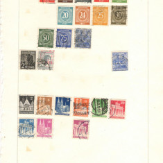 GERMANIA.Lot peste 1060 buc. timbre+ 13 buc. colite stampilate DL.30