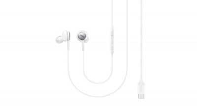 Căști Samsung AKG USB Type C cu ANC (anulare activă a zgomotului), albe (EO-IC100BWEGEU) foto