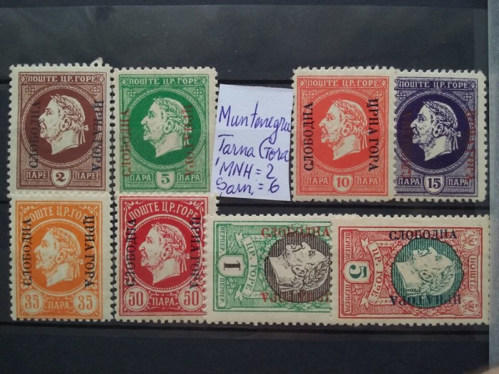 Muntenegru-Tarna Gora-MNH+MH