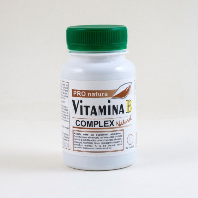 Vitamina b complex natural 60cps foto