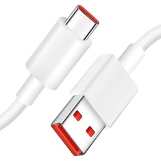 Cablu Date si Incarcare USB-A - USB-C Xiaomi, 60W, 1m, Alb 4501000021PG