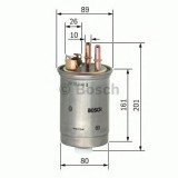 Filtru combustibil FORD MONDEO III Limuzina (B4Y) (2000 - 2007) BOSCH 0 450 906 376