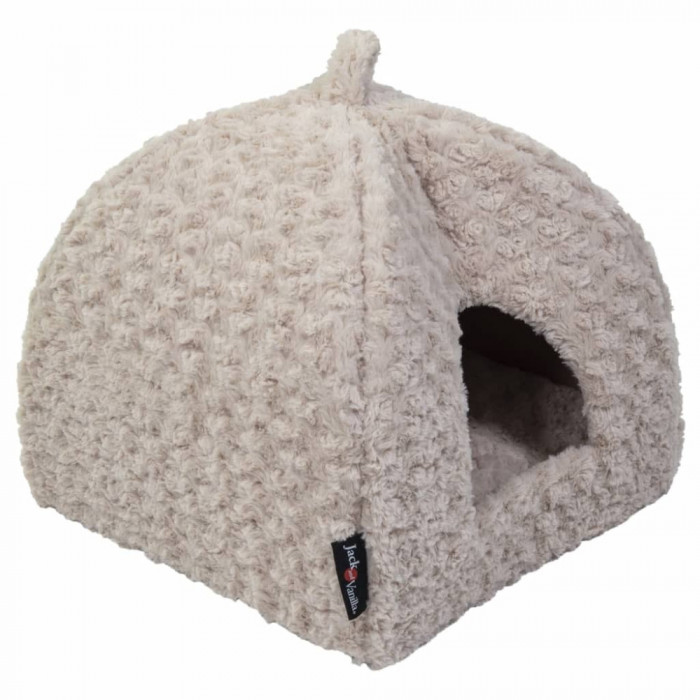 Jack and Vanilla Iglu pentru animale Softy XS rosette bej 40x40x40 cm GartenMobel Dekor