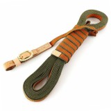 Lesă de urmărire din nylon Niggeloh, verde- portocaliu, 12 m, COLLAR