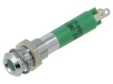 Lampă LED verde plată EAO 24V &Oslash;6mm cod 17-000351 - Semnalizare control eficientă