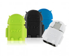 PNY Adaptor MicroUSB la USB OTG (On-The-Go) pentru SmartPhone sau Tableta foto