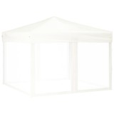 Cumpara ieftin Cort pliabil pentru petrecere, pereti laterali, alb, 3x3 m