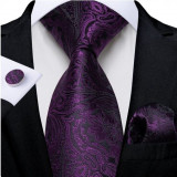 Set cravata + batista + butoni - matase -- model 788