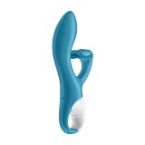 Vibrator Special Embrace Me, Turcoaz, 22 cm, Satisfyer