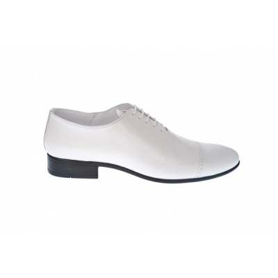 Pantofi barbati eleganti din piele naturala Enzo alb MOD1ABOX foto