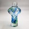 SFESNIC Sticla Murano 21 cm mid century modern transparent verde albastru