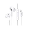 Casti In-Ear USB-C Choetech OC-A011-WH, Microfon, Volum, Fir, Silicon, Alb