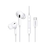 Casti In-Ear USB-C Choetech OC-A011-WH, Microfon, Volum, Fir, Silicon, Alb