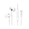 Casti In-Ear cu fir Choetech OC-A011-WH USB-C microfon reglare volum