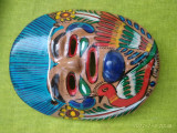 Masca decorativa din ceramica, motive aztece