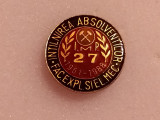 Insigna minerit-Intalnirea Absolventilor IMP Fac.Expl.si EL.Mec. (1961-1988)