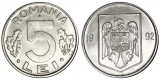 Romania 1992 - 5 lei UNC