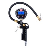 Pistol pentru umflare anvelope cu manometru digital 17 bar AMiO, afisaj LCD mare, furtun 30 cm, 0-250 psi, pentru auto, motociclete, scutere si