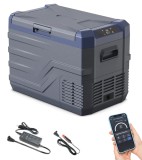 Lada Frigorifica Electrica Smart Control prin Aplicatie, Bluetooth, 12V 24V, 100-240V, 35.3L - Gri