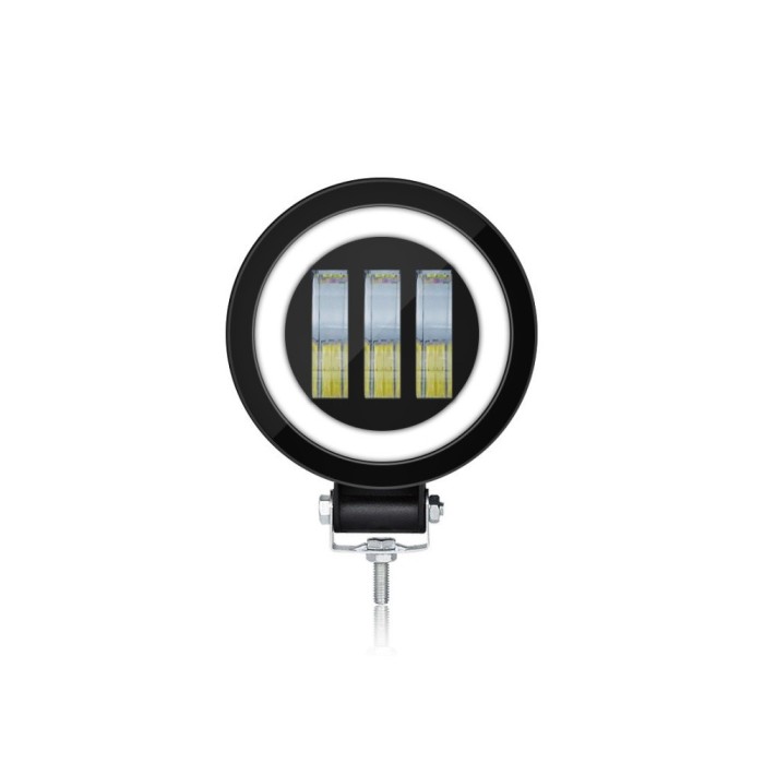 Proiector LED cu Angel Eyes DRL lumina alba 30W,12v-24v
