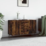 vidaXL Dulap, stejar fumuriu, 100x36x60 cm, lemn compozit