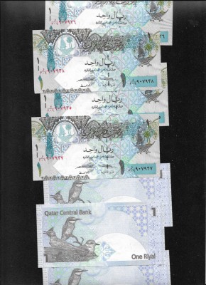 Qatar 1 riyal 2015 unc pret pe bucata foto